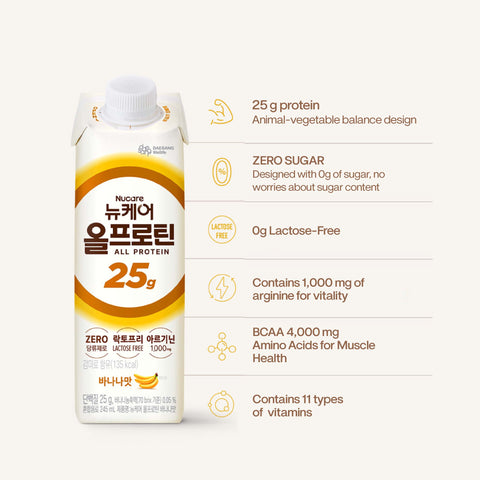 [12pcs / 24pcs] Nucare All Protein 25g Banana (245ml)