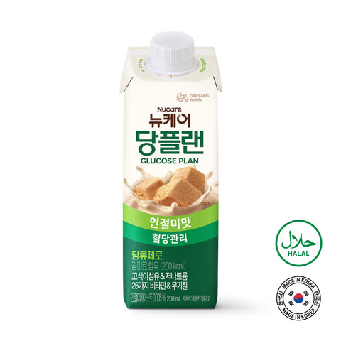 [12pcs / 24pcs] Nucare Glucose Plan Roasted Soybean (200ml) KMF HALAL