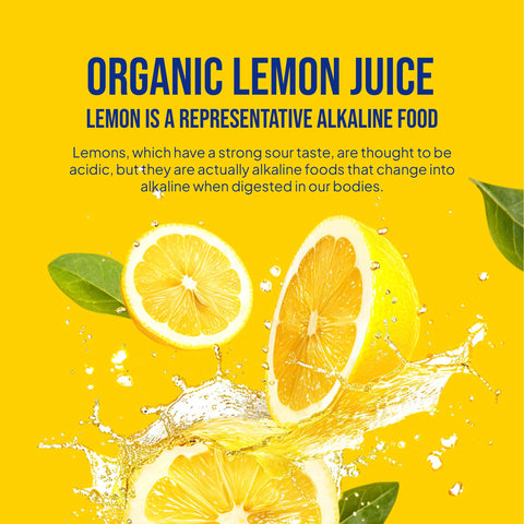 100% Organic Lemon Juice Sticks – Pure, Natural Lemon Juice for Daily Wellness, 14 Packets / 유기농레몬주스