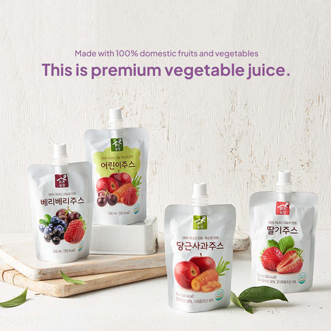 Clear Farm Berry Berry Juice 100ml x 10 Packs – Premium Korean Berry Drink