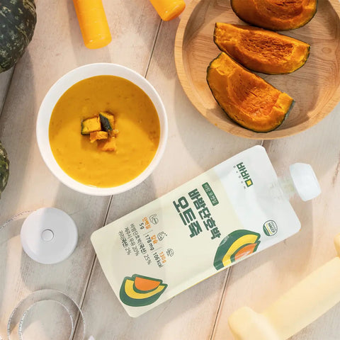 Babam Pumpkin pocket meal-Oat / 바밤 포켓밀 간편한 아침 단호박 오트밀 죽 130g