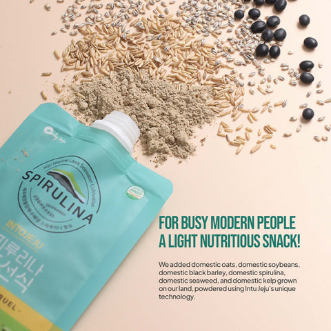 Premium Spirulina Gruel – Natural Spirulina Seaweed Food, 40g x 5pcs / 스피루리나 해조선식