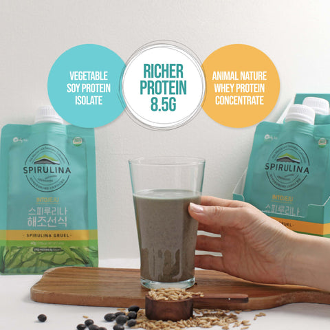 Premium Spirulina Gruel – Natural Spirulina Seaweed Food, 40g x 5pcs / 스피루리나 해조선식