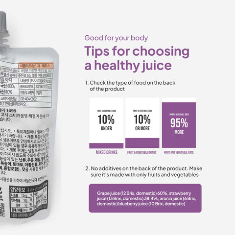 Clear Farm Berry Berry Juice 100ml x 10 Packs – Premium Korean Berry Drink