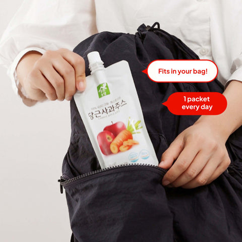 Clear Farm Pear Bellflower Root Juice 100ml x 10 Packs – Korean Herbal Fruit Drink