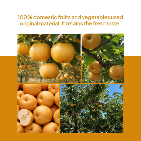 Clear Farm Pear Bellflower Root Juice 100ml x 10 Packs – Korean Herbal Fruit Drink