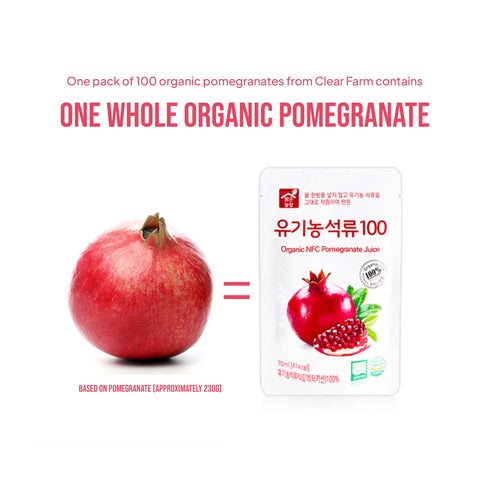 Organic Pomegranate Juice – Antioxidant-Rich Pomegranate Extract Drink (70ml x 30 Packets)