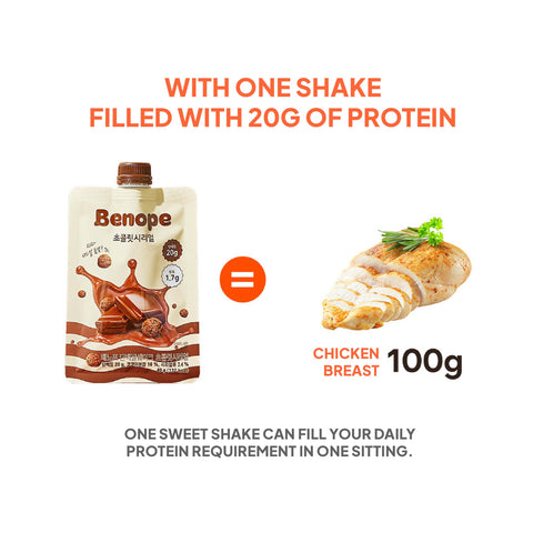 Benope Daily Protein Shake Pouches, 7 Servings × 40g — Easy On-the-Go Nutrition
