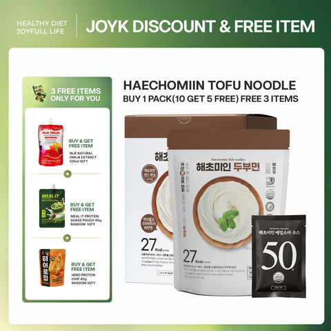 [BUY 1 BOX GET FREE 5] Healthy Tofu Noodle with Authentic Soba Sauce 1박스 건강한 두부면과 소바 소스 (번들 세트) – 저칼로리, 고단백, 건강 식품