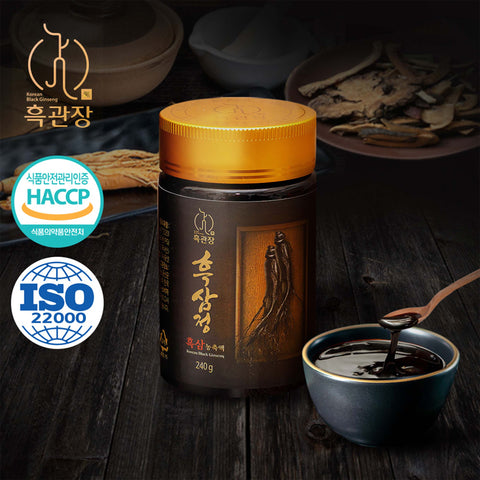 Heukgwanjang Korean Black Ginseng Extract – Premium 100% Black Ginseng Concentrate / 흑관장 흑삼정 흑삼의 진한 맛과 효과를 즐기는 흑삼 진액 100%