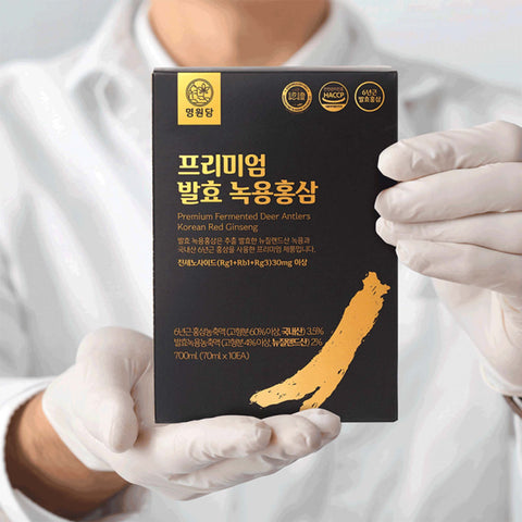 Premium Fermented Deer Antlers Korean Red Ginseng Extract – Health Tonic 70ml x 90 Packs