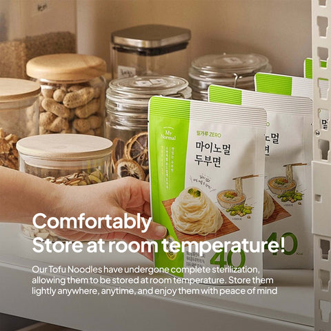 MyNormal 100% Domestic Soybean Tofu Noodles 5 packs / 마이노멀 국산콩 100% 두부면 5개입