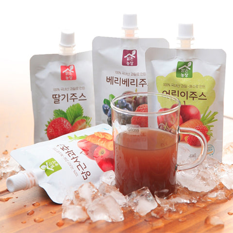 Korean Carrot Apple Juice 100% Domestic Ingredients Healthy Fruit & Vegetable Juice 100ml x 10 Packs