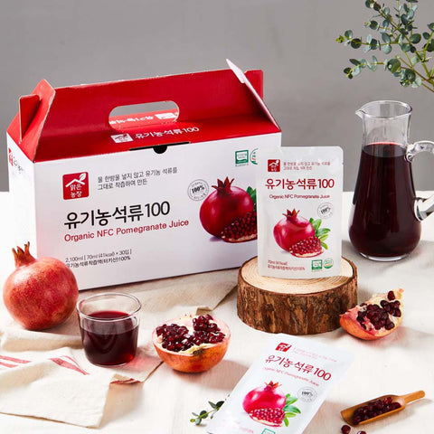 Organic Pomegranate Juice – Antioxidant-Rich Pomegranate Extract Drink (70ml x 30 Packets)