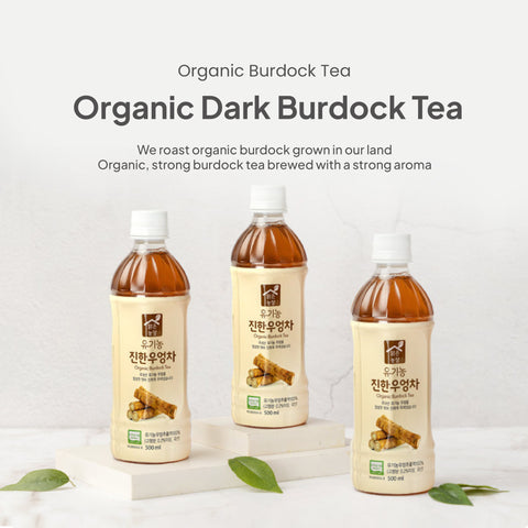 Korean Organic Burdock Tea Drink 500ml x 20 – Natural Caffeine-Free Root Tea
