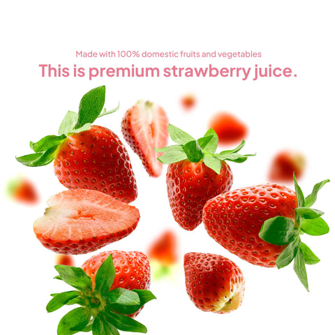 Clear Farm Strawberry Juice 100ml x 10 Packs – Korean Fresh Strawberry Drink