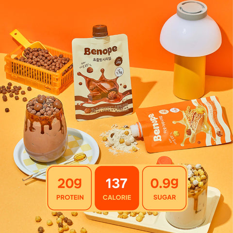 Benope Daily Protein Shake Pouches, 7 Servings × 40g — Easy On-the-Go Nutrition