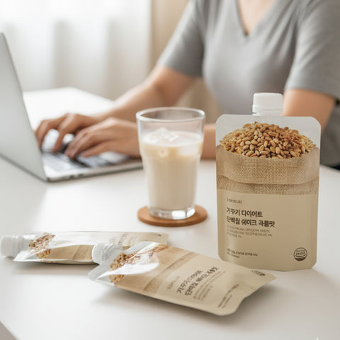 KAKKUKI Grain Diet Shake 7pcs 50gram – High Protein, High Fiber Meal Replacement for Weight Management