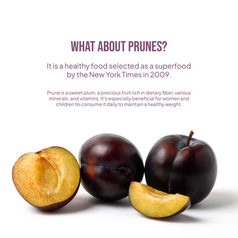 Korean 100% Organic Prune Juice – Natural Fiber-Rich Digestive Drink (80ml x 30 Packets)