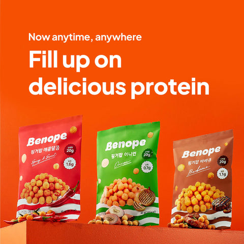 Benope Fingerpop Protein Snack 3 Flavor Mix – High Protein Snack, Healthy & Tasty On-the-Go