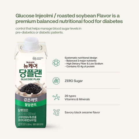 Nucare Glucose Plan Black Sesame (200ml) KMF HALAL Bundle