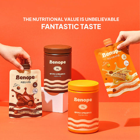 Benope Protein Shake 600g Tube | High Protein Powder | Muscle Recovery & Weight Management | Smooth Mix | Workout Nutrition