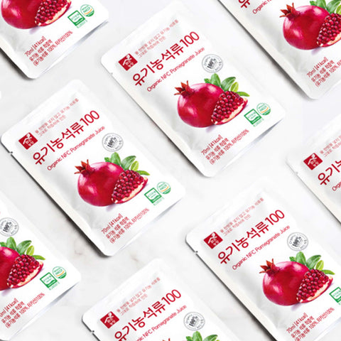 Organic Pomegranate Juice – Antioxidant-Rich Pomegranate Extract Drink (70ml x 30 Packets)
