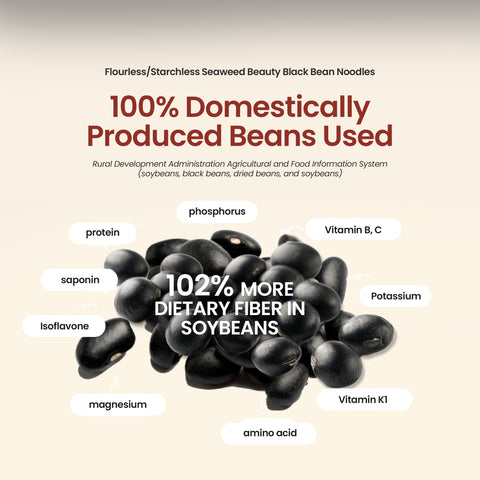 [NEW] Haechomiin Black Bean Diet Noodles – Konjac Jajangmyeon Set with Bibim/Soba Sauce / 해초미인 검은콩국수