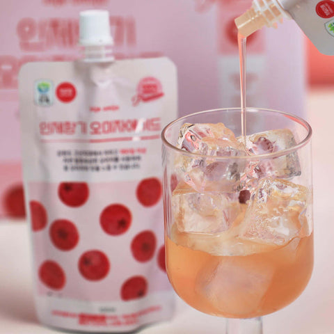 INJE Omija Ade Juice 100ml x 10 – Extra Bold Korean Five Flavor Berry Drink, Refreshing Healthy Beverage