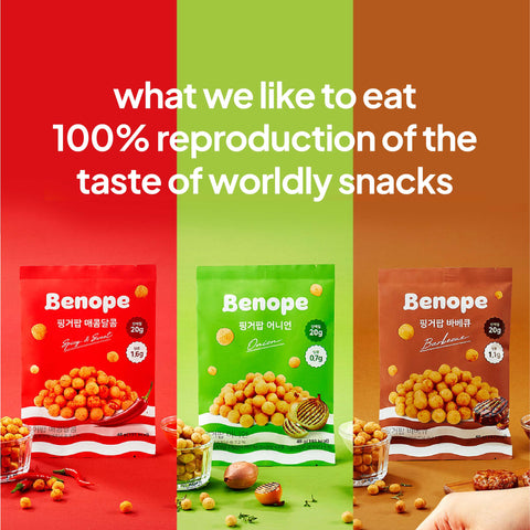 Benope Fingerpop Protein Snack 3 Flavor Mix – High Protein Snack, Healthy & Tasty On-the-Go