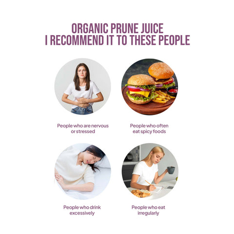 Korean 100% Organic Prune Juice – Natural Fiber-Rich Digestive Drink (80ml x 30 Packets)