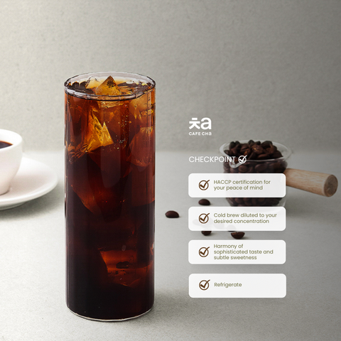 [Special Bundle 4 Bottles] Cafe Cha Cold Brew Concentrate + Cafe Cha Cold Brew Decaffeinated Concentrate