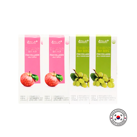 MGMISO Fish Collagen Jelly-Apple/Grape (20gx10) x3