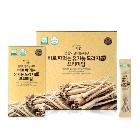 HEALTHY TREE Premium Organic Balloon Flower Extract Ready To Drink 15gx30Sticks / 유기농 도라지진액