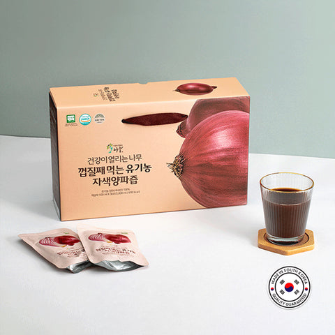 HEALTHY TREE Organic Purple Onion Juice 100mlx30Packs / 껍질째 먹는 유기농 자색양파즙 100ml x 30포