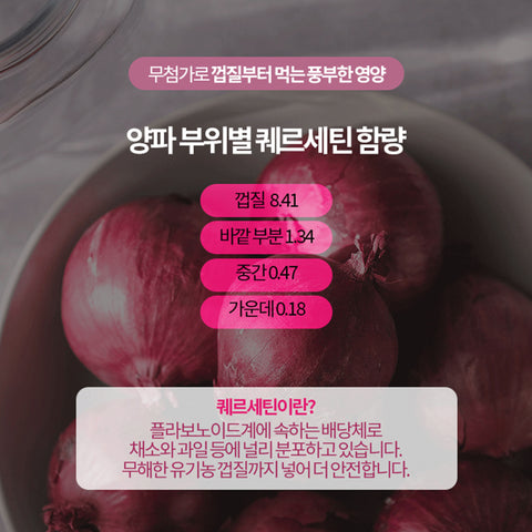 HEALTHY TREE Organic Purple Onion Juice 100mlx30Packs / 껍질째 먹는 유기농 자색양파즙 100ml x 30포