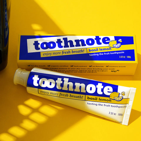 TOOTHNOTE Moisture Toothpase Basil Lemon Flavor 100g / 수분치약 바질레몬향 100g