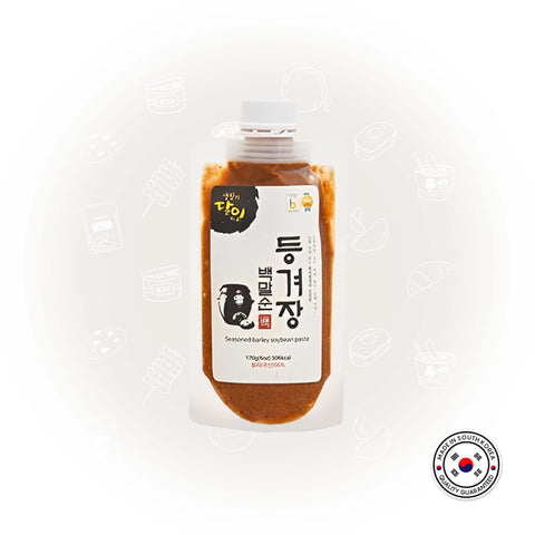 SEASONED BARLEY SOYBEAN PASTE (Hand made premium Ssam jang -dipping sauce) (170gr) / 건강 등겨장 보리 쌈장