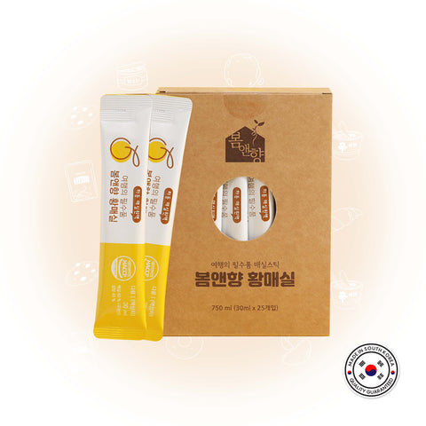 10 Plum Sticks Packed (1 box = 30ml x 10pcs) / [닮다푸드] 자연 그대로 담은 황매실스틱 10개(1,3개) [원산지:국산(경상남도 하동군)]