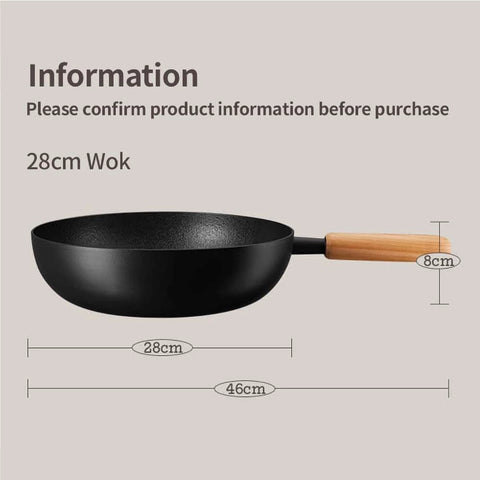 Modori 28cm Wok non-sticky Goodle Collection