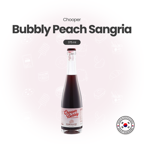 Chooper Peach Bubbly Sangria Wine (Non-alcoholic wine) (750ml) / 무알콜와인(츄퍼피치 버블리 샹그리아)