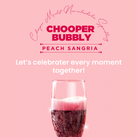 Chooper Peach Bubbly Sangria Wine (Non-alcoholic wine) (750ml) / 무알콜와인(츄퍼피치 버블리 샹그리아)