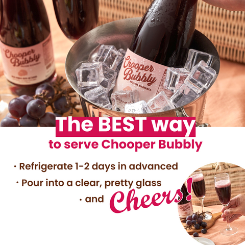 Chooper Peach Bubbly Sangria Wine (Non-alcoholic wine) (750ml) / 무알콜와인(츄퍼피치 버블리 샹그리아)