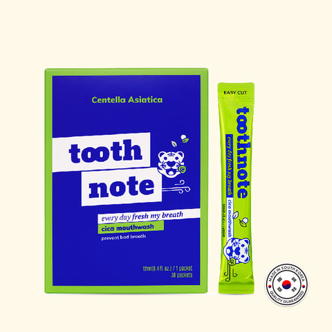 TOOTHNOTE Cica Stick Mouthwash Fresh Breath 30 packs / 시카마우스워시 30개입