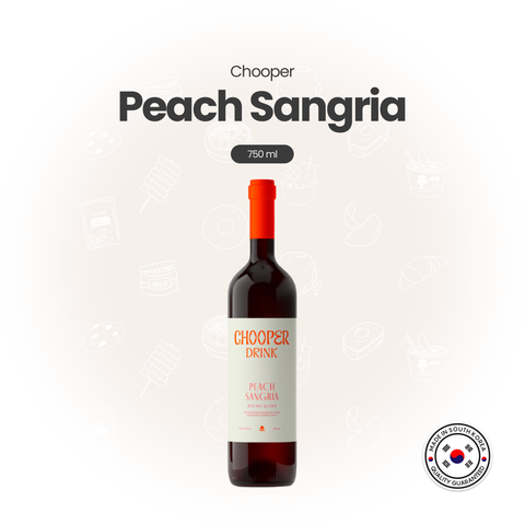 Chooper Peach Sangria Wine (Non-alcoholic wine) (750ml) / 무알콜와인(츄퍼피치 샹그리아)