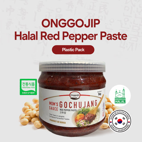 JAINCHEONG MOM'S Halal Gochujang (Rep Pepper Paste) 500gr & 1kg / 옹고집 전통 고추장  500gr & 1kg