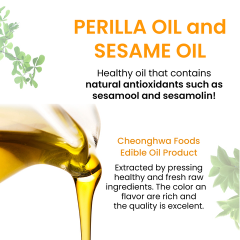 Oil Set Box Sesame Oil (250g) + Perilla Oil (250g) / 고소한 참기름 250g 고소한 들깨기름 250g