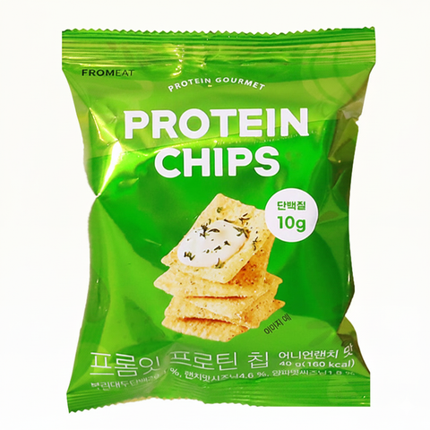 Fromeat Protein Chips Variety – High Protein Chips, 6 Flavor Assortment / 프롬잇 프로틴칩 단백질 보충 과자 간식