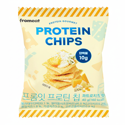Fromeat Protein Chips Variety – High Protein Chips, 6 Flavor Assortment / 프롬잇 프로틴칩 단백질 보충 과자 간식