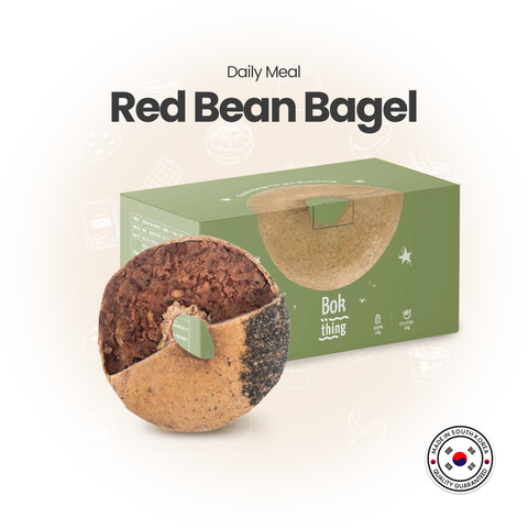 Rich Protein Bagel [Red Bean] (1 box = 6pcs) / 데일리밀 베이글(라즈베리)